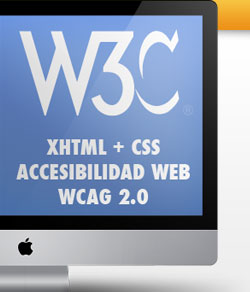 Logo estándares web, XHTML + CSS, Accesibilidad web, WCAG 2.0